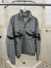 Load image into Gallery viewer, 1980s Issey Miyake Fullzip Airplane Graphic Sweatshirt - Size L