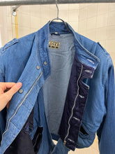Load image into Gallery viewer, 1980s Marithe Francois Girbaud x Closed Blue Faux Layered Padded Military Bomber - Size L