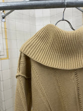 Load image into Gallery viewer, 1980s Issey Miyake Multi-Gauge Cropped Knit with Shawl Neck Ribbing - Size M