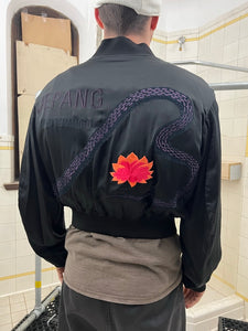 ss1993 Yohji Yamamoto Silk Embroidered Cobra Bomber - Size M