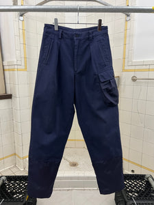ss1991 Issey Miyake Darted Workpants with Nylon Cargo Pocket and Hems - Size M