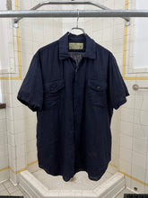 Load image into Gallery viewer, 1990s World Wide Web Light Cotton Navy Button Down Shirt - Size M
