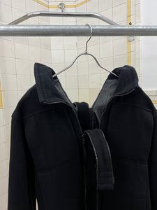1990s Ryuichiro Shimazaki Wool 6-Pocket Front and Back Zip Jacket - Size M