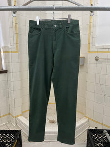 1990s World Wide Web Sample Green Object Dyed Trousers - Size M