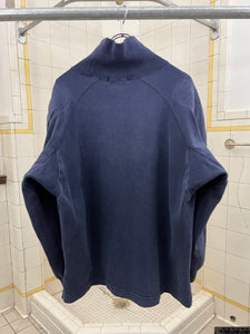 1990s Issey Miyake Turtleneck Sweatshirt with Padded Shoulders - Size L