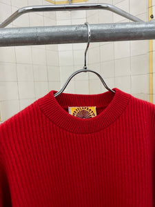 1980s Marithe Francois Girbaud x Maillaparty Wide Red Submariners Sweater - Size S