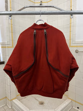 Load image into Gallery viewer, 1980s Issey Miyake Burnt Orange Dual Backzip Bomber Jacket with Asymmetric Closure - Size XL