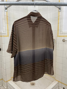 1990s Armani Graphic Sheer Shirt - Size M