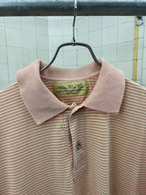Load image into Gallery viewer, 1990s World Wide Web Sample Striped Salmon Polo Shirt - Size L