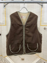 Load image into Gallery viewer, 1980s Diesel Brown Fleece-Lined Hunting Vest - Size XL