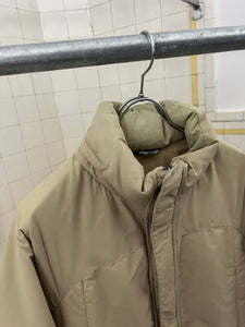 Late 1990s Mandarina Duck Khaki Down Jacket with Packable Hood - Size L