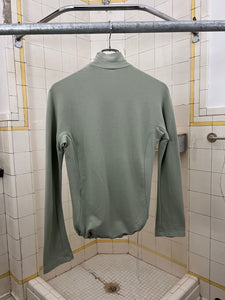 2000s Mandarina Duck Soft Mint 1/4 Zip Pullover with Bungee Pull Cord Hem - Size S