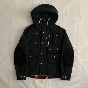 2011 Junya Watanabe Black Nylon/Corduroy Blend Multipocket Jacket - Size M