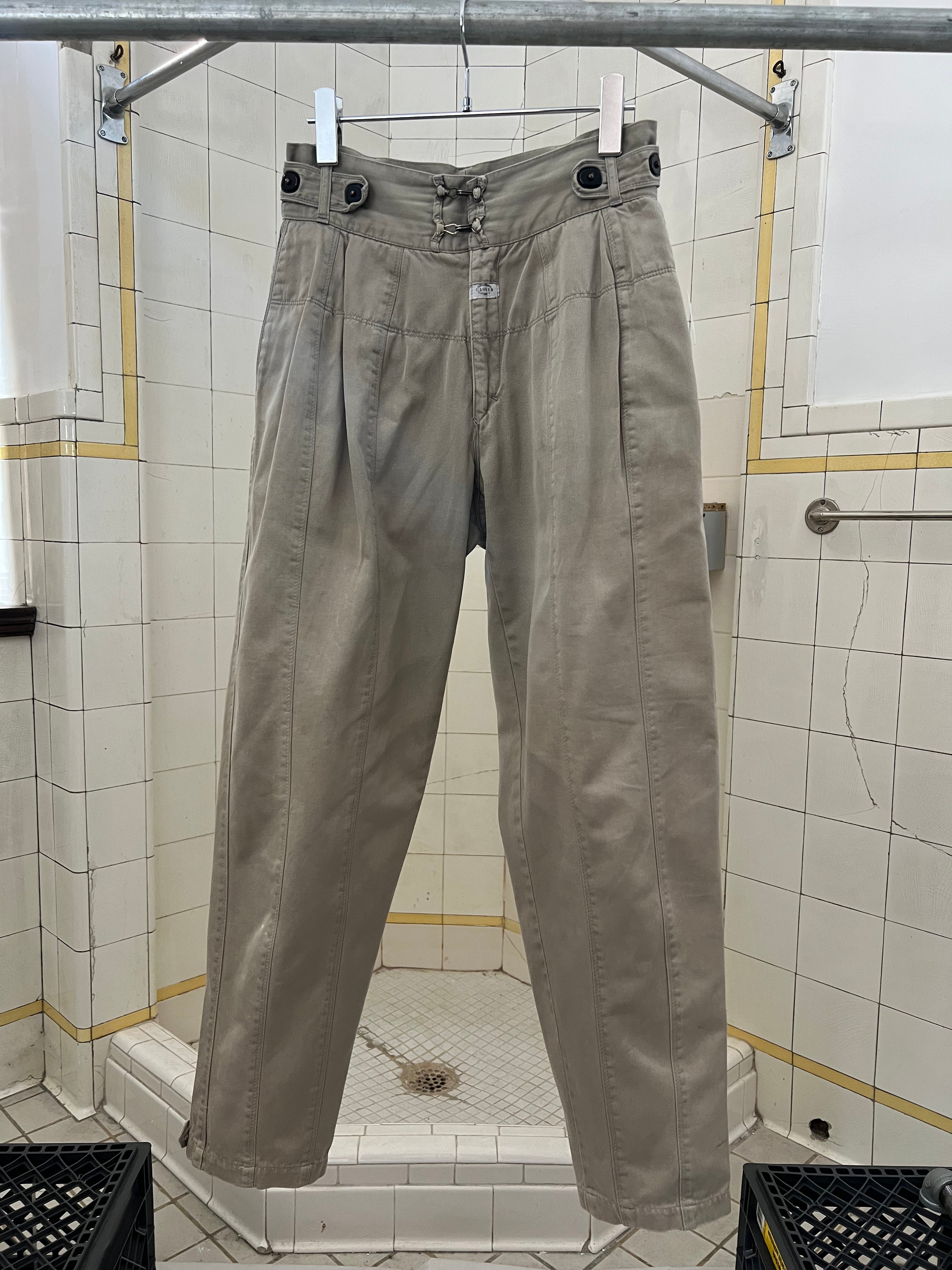1980s Marithe Francois Girbaud x Closed Multi Snap Waist Paneled Pants -  Size XS