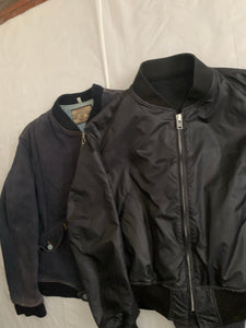 1990s Armani Heavy Cotton Cropped Bomber Jacket - Size XL