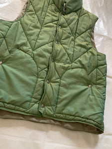 1990s Armani Iridescent Green "For Ice Only" Nylon Hunting Vest - Size L