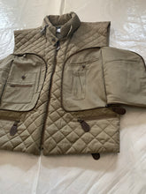 Load image into Gallery viewer, aw1992 Issey Miyake Khaki Quilted Nylon Hidden Cargo Pocket Vest - Size XL