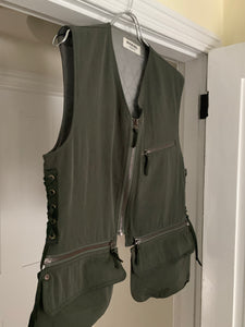 1990s Vintage Sonia Rykiel Modular Cargo Pocket Flap Vest - Size L