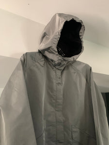 1990s Armani Technical Nylon Hooded Jacket - Size M
