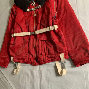 1990s Armani Red Modular Bondage Jacket - Size L