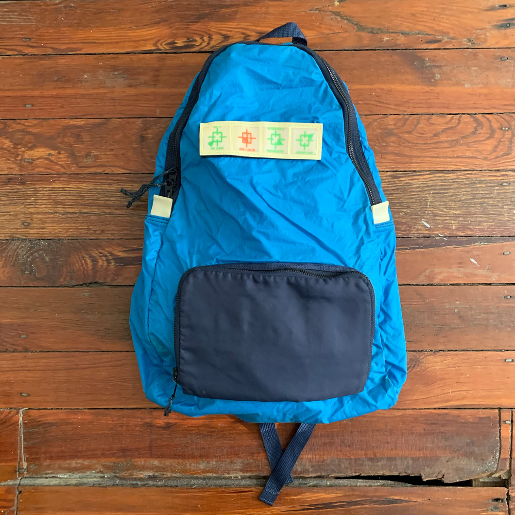 1980s Vintage Yoshida & Co Luggage label Type E-1 Air Force Ripstop Nylon Packable Backpack by Koichi Yamaguchi - Size OS