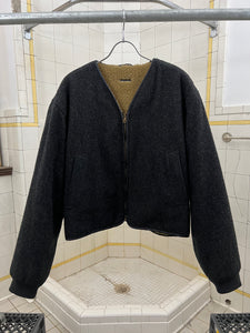 1990s Armani Fleece-Lined Wool Jacket Liner - Size M