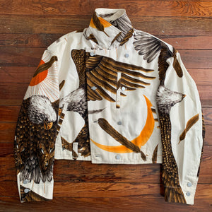 ss1994 Issey Miyake Rising Sun & Crescent Moon Eagle Rider Jacket - Size XL