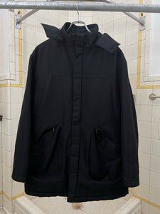 Late 1990s Mandarina Duck Egg Cell Padded Jacket with Removable Hood - Size S