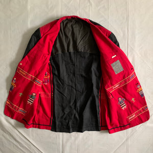 ss1992 Yohji Yamamoto Indian Beaded Embroidered Blazer - Size M
