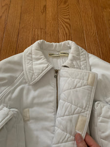 1980s Katharine Hamnett Cropped MK3 Belted Jacket with Large Front Gusset Pockets - Size L