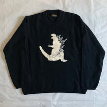 Load image into Gallery viewer, 1990s Yohji Yamamoto Intarsia Godzilla Sweater - Size M