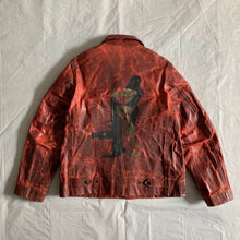 Load image into Gallery viewer, aw2009 Yohji Yamamoto x Justin Davis Uzi Pinup Blood Red Leather Jacket - Size M