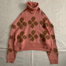 Load image into Gallery viewer, aw1996 CDG Cropped Flower Intarsia Sweater - Size M