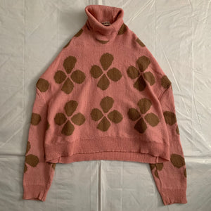 aw1996 CDG Cropped Flower Intarsia Sweater - Size M
