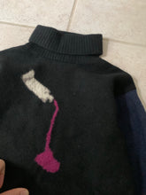 Load image into Gallery viewer, aw2009 Yohji Yamamoto Sample Paint Tub Intarsia Sweater - Size M