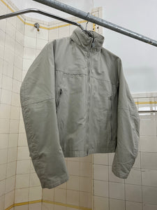 Late 1990s Mandarina Duck Light Grey Technical Jacket with Packable Hood - Size S