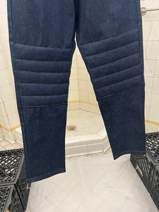 1990s Mickey Brazil Padded Knee Jeans with Velcro Waist Fastener - Size XS