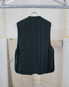 1990s Armani Padded Forest Green Vest - Size M