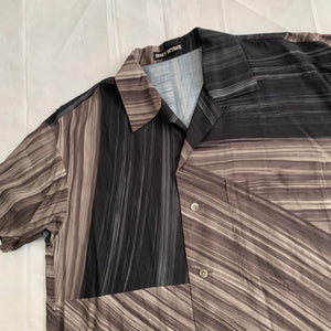 ss1992 Issey Miyake Earth Tone Boxy Cut Brutalist Rayon Shirt - Size XL