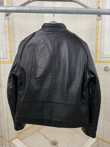 2000s Mandarina Duck Contemporary Padded Leather Jacket - Size S
