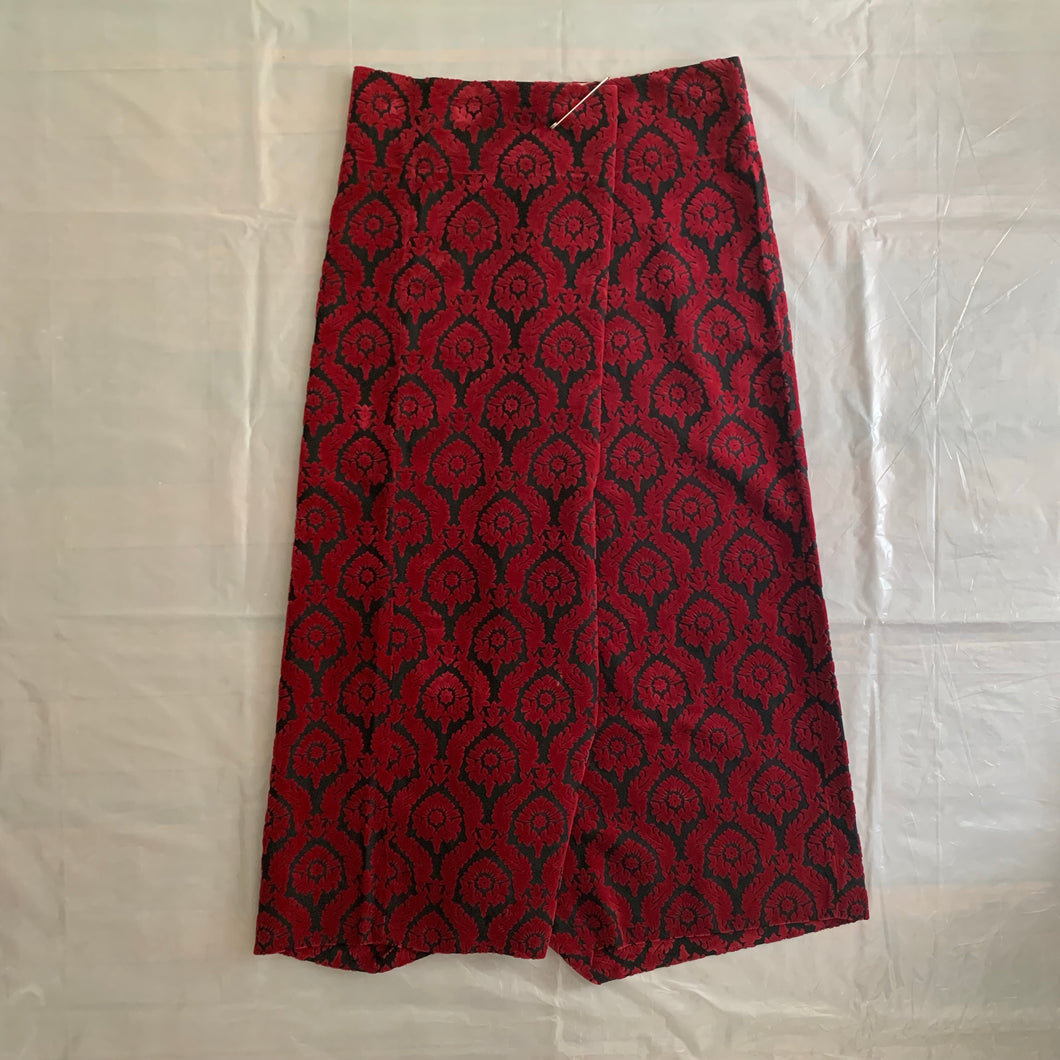 aw1996 CDG Felt Floral Wrap Skirt - Size OS