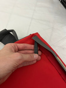Late 1990s Mandarina Duck Oversize Red 'Basis' Duffle Bag - Size OS