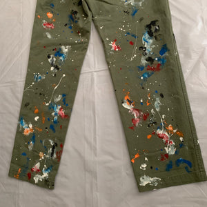 2011 CDGH Green Paint Splattered Work Pants - Size XL