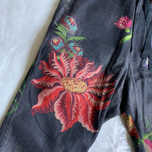 2000s Yohji Yamamoto Linen Floral Shorts - Size M