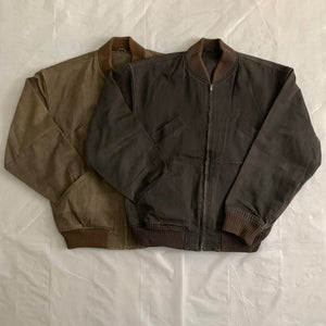 1980s CDGH Dark Grey Bomber Jacket - Size L