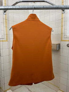 2000s Mandarina Duck Orange Contemporary Vest - Size XS