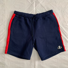 Load image into Gallery viewer, 2010s Cav Empt Navy Cotton Sweatshorts with Ribbed Side Seams - Size XL