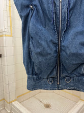 Load image into Gallery viewer, 1980s Marithe Francois Girbaud x Complements Denim Hooded Life Preserver Vest - Size M