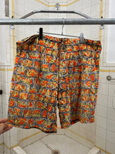 Load image into Gallery viewer, 1980s Katharine Hamnett Orange Paisley Print Shorts - Size XL