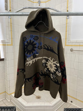 Load image into Gallery viewer, 1980s Marithe Francois Girbaud x Les Millesimes Hooded Graphic Intarsia Knit Sweater - Size L